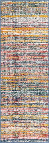 Vista 55 de Unique Loom Gemstone Collection - Alfombra de área - Topacio (2' x 5' 11" corredor, marfil / marrón)