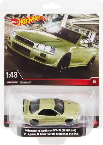 Vista 6 de Hot Wheels Premium a escala 1:43 vehículo Nissan Skyline Gt-r (Bnr34)