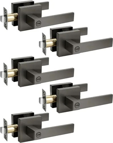 Vista 167 de KNOBWELL - Juego de cerradura con 1 picaporte resistente para puertas de una cara, ideal para puertas interiores reversibles, 0.93 libras