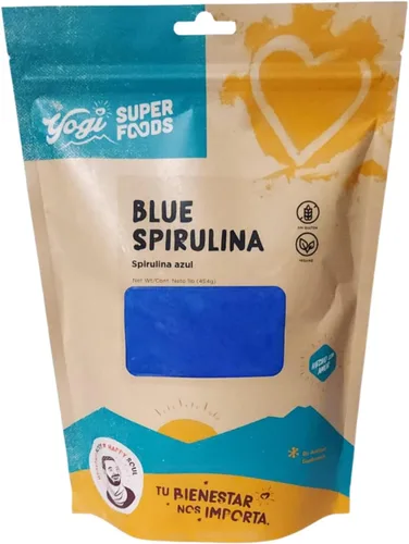Vista 8 de Yogi Super Foods Polvo de espirulina azul hecho de extracto de algas azul-verde, planta superalimentaria, rica fuente de proteínas, para apoyo