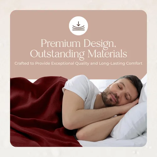 Vista 8 de Manta 100% algodón orgánico – Manta de algodón orgánico certificado GOTS & Fairtrade para cama con tejido de punto individual suave, pesado