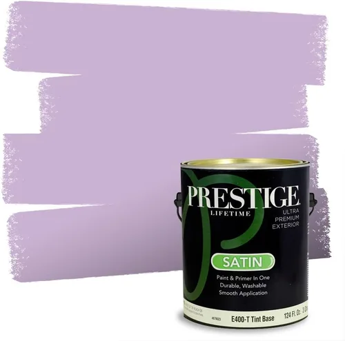 Vista 103 de PRESTIGE Pinturas de pintura interior e imprimación en uno, 1 galón, plano, combinación comparable de Sherwin Williams* Kimono Violet*