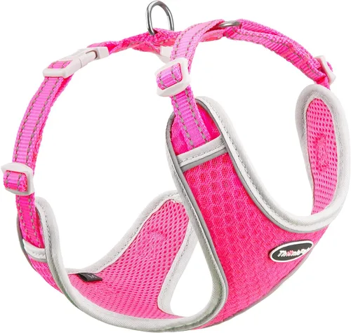 Vista 11 de ThinkPet Arnés de ventilación reflectante transpirable suave sin tirones para cachorros, chaleco de ventilación para cachorros pequeños y medianos