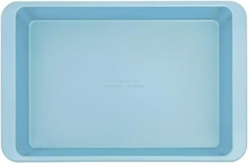 Vista 8 de KitchenAid Molde antiadherente de acero aluminizado, apto para lavavajillas, agave, 9 x 13 pulgadas