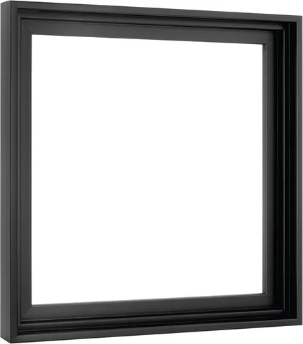 Vista 80 de MCS - Marco flotante de lona, 12 x 16, negro y dorado, paquete de 1