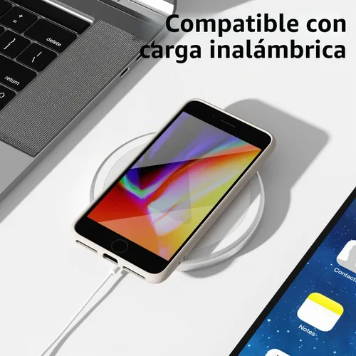 Vista 7 de oakxco Funda para iPhone 7 Plus Funda para iPhone 8 Plus de Silicona Líquida, Bonita Delgada Fina Cubierta Suave de Gel de Goma Suave para Mujeres