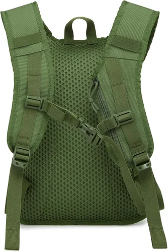 Vista 4 de Mochila de Hidratación Wotony con Vejiga de Agua para Senderismo Paquete de Hidratación Táctico para Hombres Mujeres Mochila de Agua Molle