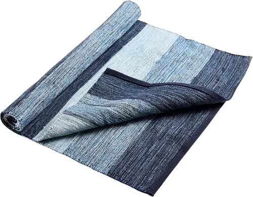 Vista 4 de Hugger Mugger Alfombra de yoga de algodón, absorbente, tejido apretado, Ashtanga y alfombra de yoga caliente, ayuda con manos y pies resbaladizos