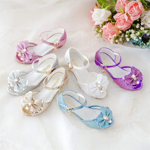 Vista 6 de Osinnme - Sandalias de boda para niña pequeña y grande