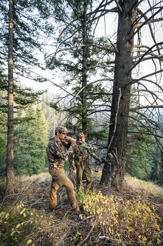 Vista 3 de First Lite Mens Obsidian Merino Wool Pant - Versatile Camo Hunting Pants