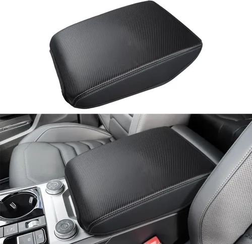 Vista 13 de INTGET Funda para consola central Volkswagen/VW Atlas 2025 2024, funda de cojín para reposabrazos, cubierta de consola central, protector de tapa