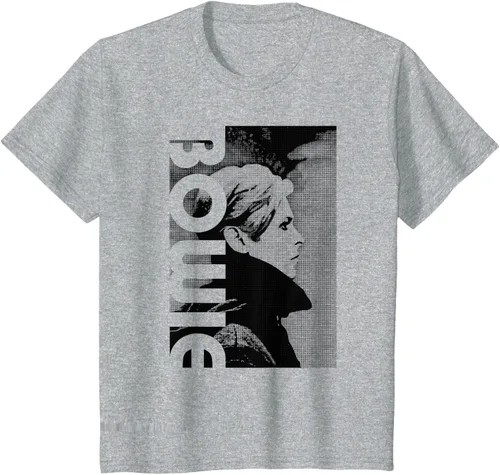 Vista 9 de David Bowie - Camiseta de perfil bajo, Gris Gris Oscuro