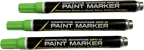 Vista 14 de Marcador de pintura esmaltada de ventaja competitiva MPD Permanente Impermeable Resistente a los rayos UV Blanco