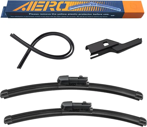 Vista 13 de AERO Avenger - Limpiaparabrisas prémium de 24 + 22 pulgadas para todas las estaciones, repuesto del fabricante original del equipo original