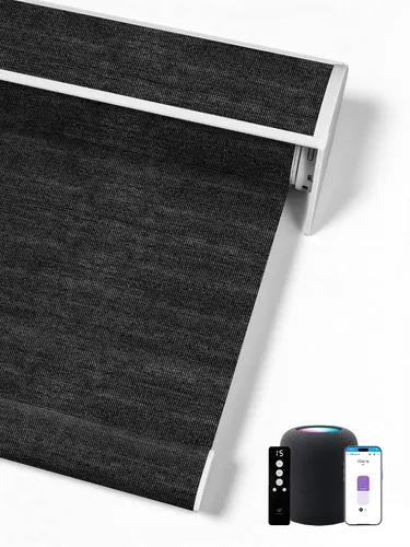 Vista 37 de SmartWings Persianas Enrollables Inteligentes Motorizadas con Filtro de Luz, Persianas Eléctricas con Control Remoto para Ventanas Compatibles