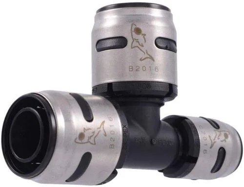 Vista 10 de SharkBite 1 camiseta reductora EvoPEX de 1 x 3/4 pulgadas, paquete de 2, conexión de fontanería Push to Connect, PEX, K416Z2