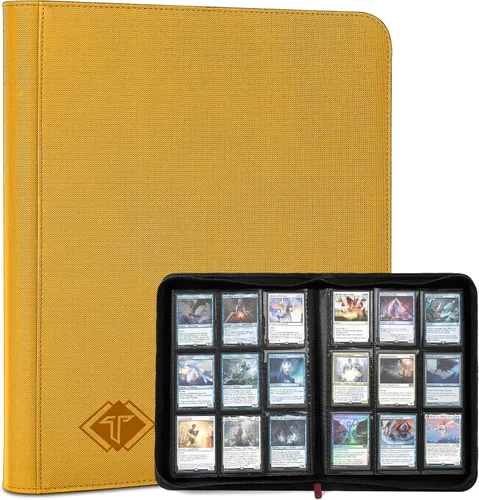 Vista 18 de Carpeta de cartas de 4 bolsillos para 160 fundas, carpeta de cartas álbum para colección de cartas intercambiables para cartas deportivas, cartas