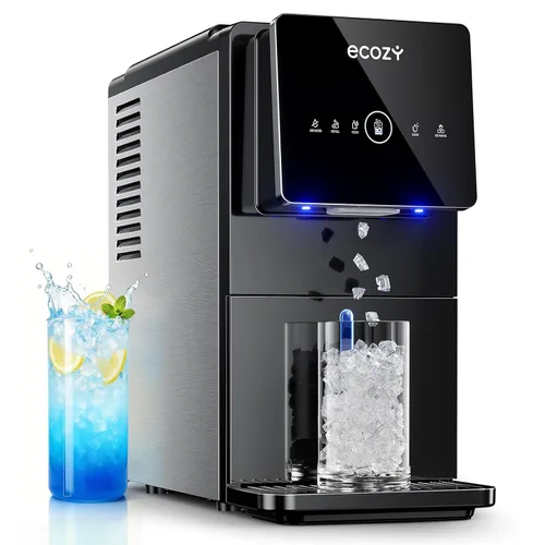 Vista 10 de ecozy Encimera de la máquina de hielo de la pepita, 40 libras/día de hielo Gris-oscuro