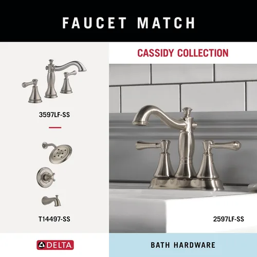 Vista 3 de Delta Faucet Cassidy Barra para toallas doble de 24 pulgadas, 79725-SS Inoxidable