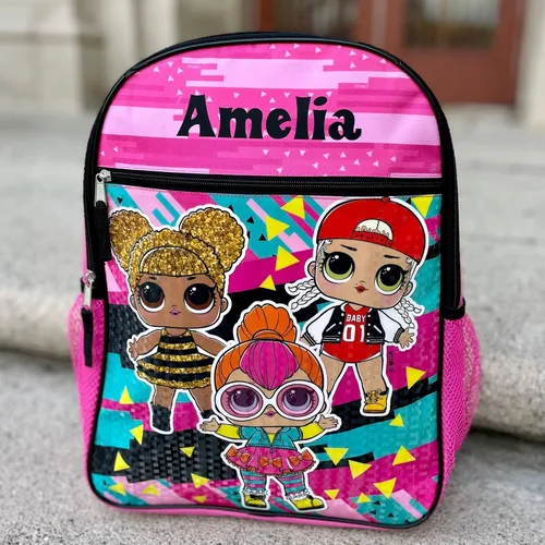 Vista 5 de Mochila escolar personalizada de 16 pulgadas con licencia - LOL