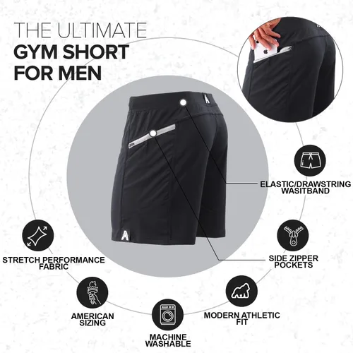 Vista 3 de Anthem Athletics Hyperflex - Pantalones cortos de 7 pulgadas para hombre, para cross-training, entrenamiento y gimnasio
