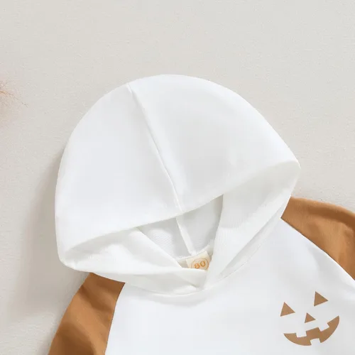 Vista 3 de Socutebabe Ropa de otoño para bebé niño, manga larga, sudadera con capucha de tablero de ajedrez, sudadera con capucha para mamá