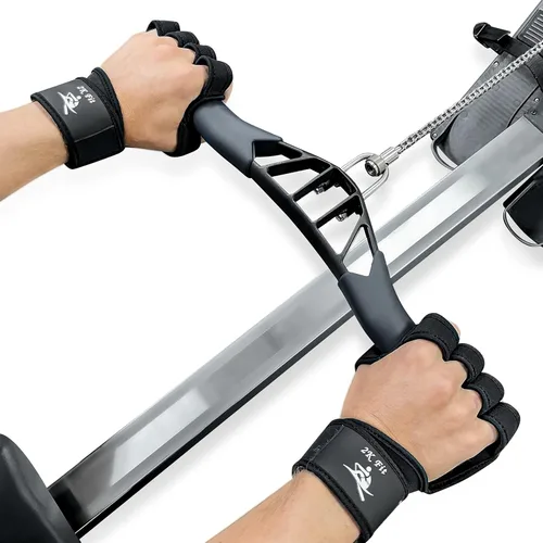 Vista 4 de Guantes para máquina de remo, agarres perfectos para erging, esculpido, tripulación, kayak, canoa, levantamiento de pesas, entrenamientos de gimnasio