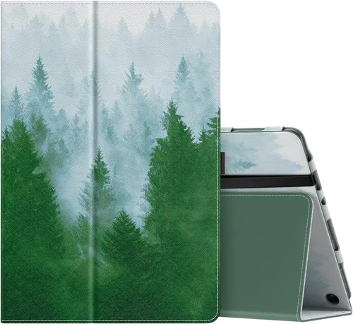 Vista 18 de MoKo - Funda para tablet Kindle Fire HD 10 y 10 Plus (11.ª generación, versión 2021), diseño delgado y plegable con función de encendido y apagado