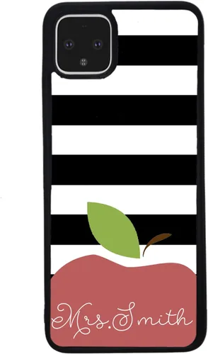 Vista 3 de Regalo de agradecimiento para profesores, funda de goma negra personalizada compatible con Google Pixel 10, 10 Pro, 10 Pro XL, 9a, 9 Pro, Pixel 9