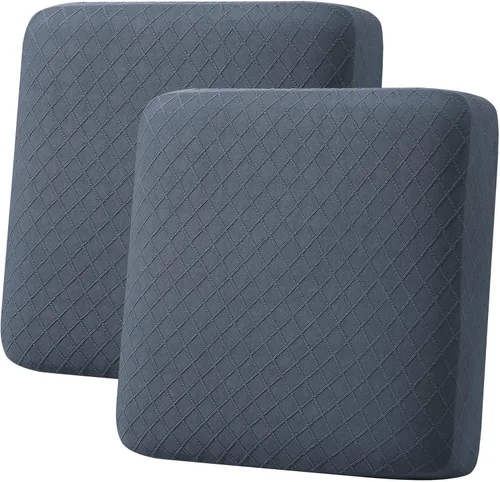 Vista 18 de hyha Fundas de cojín para sofá al aire libre, fundas lavables para sofá seccional, jaspe de diamante, funda elástica para cojín de asiento de sofá