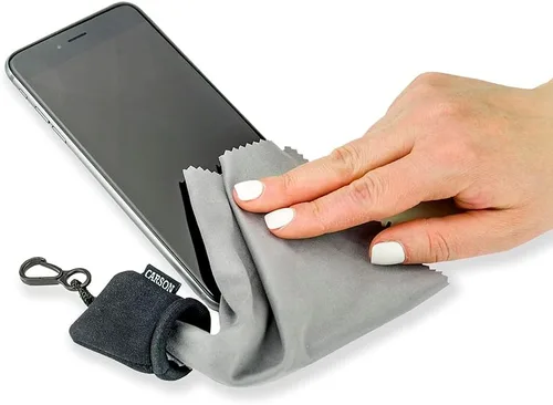 Vista 3 de Carson Stuff-It Microfiber Lens Cloth Cleaning System for Eyeglasses, Smartphones, Tablets, Optics, Lenses, Cameras and More