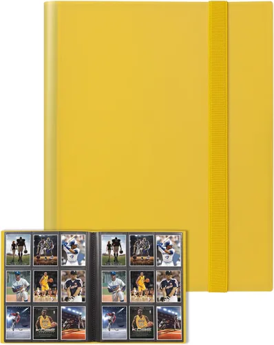 Vista 12 de GEAoffice Carpeta de tarjetas, 9 bolsillos, carpeta de álbum de tarjetas intercambiables, carpeta de bolsillo de carga lateral 360 para tarjetas