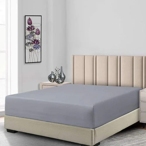 Vista 9 de Royal Hotel - Sábana bajera ajustable de perfil bajo, 250 hilos, algodón Azul