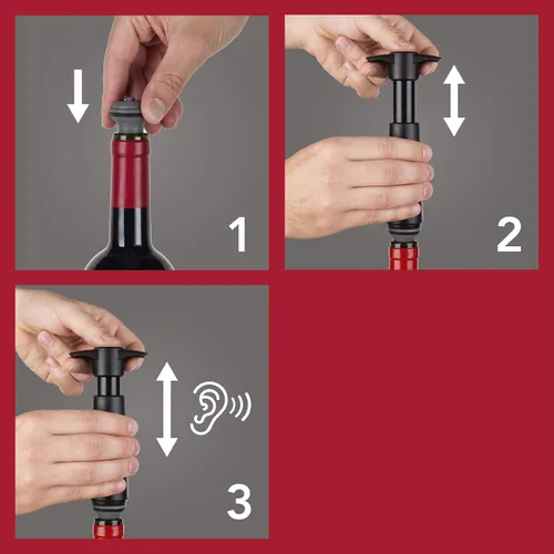 Vista 4 de Vacuvin Wine Saver - Tapones adicionales, juego de 2