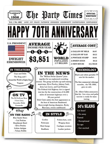Vista 8 de Missonemi Tarjeta de regalo de 40 aniversario para mujeres y hombres, tarjeta jumbo de 40 aniversario de boda, ideas de regalo para abuelo, abuela