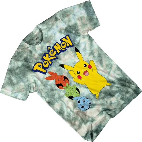 Vista 4 de Pokemon Camiseta de juego Pikachu para hombre, diseño de Gotta Catch Em All