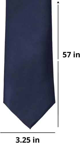 Vista 120 de tiemart Corbata de color sólido para hombre Longitud estándar