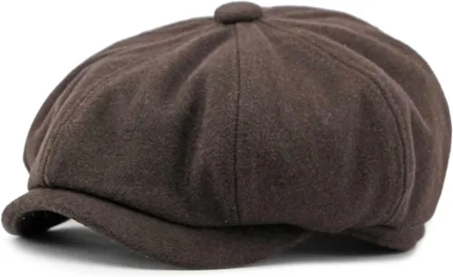 Vista 11 de meioro Hombres 8 Panel Newsboy Cap Vintage Tweed Flat Cap Irish Newsies Hat Gatsby Cabbie Caps Paperboy Classic Winter Hats