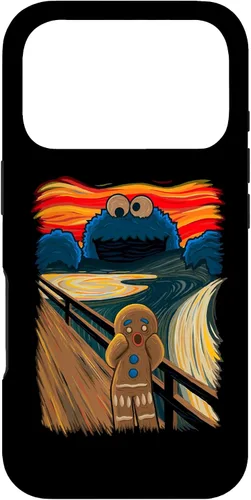 Vista 30 de Cookie Muncher The Scream Munch Monster Joke Funda para iPhone 17