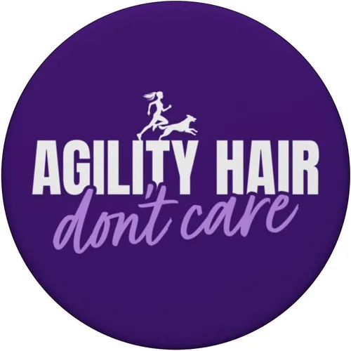 Vista 3 de Dog Agility Handler - Dog Agility Hair - Dog Agility PopSockets Adhesive PopGrip