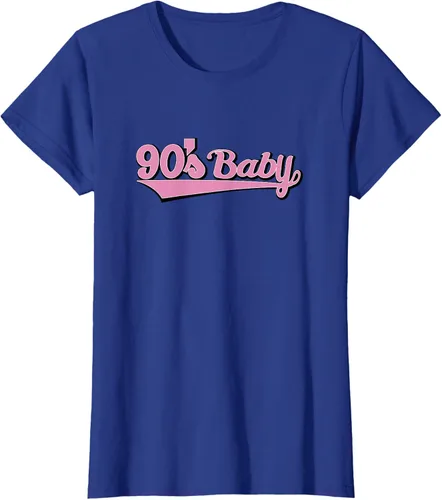 Vista 7 de 90s Baby Nostalgia Camiseta retro rosa con diseño estético, Blanco
