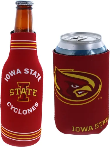 Vista 7 de College Team Color Logo Can & Bottle Holder Insulator Beverage Cooler Set