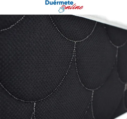 Vista 5 de DUÉRMETE ONLINE - Paquete completo de ahorro de cama con colchón de espuma viscoelástica Visco Pocket + base de listones anchos + patas roscadas