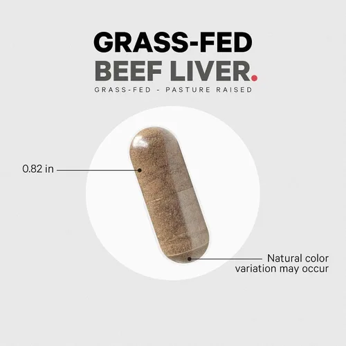 Vista 8 de Codeage Suplemento de hígado de carne alimentada con pasto, superalimento, liofilizado, sin desgrasar, desecado, glandulares de hígado de res