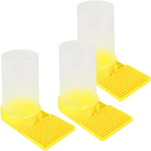 Vista 6 de Paquete de 2 alimentadores de agua de abeja, colmena de apicultura, alimentador de entrada de colmena, apicultura, bebida, mariposa, baño, estación