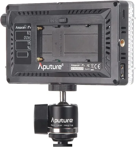 Vista 3 de Aputure Amaran MC RGBWW - Luz LED en la cámara, luz portátil para fotografía TLCI/CRI 96+ RGB 0-360 a todo color 3200-6500K ajustable 0-100%