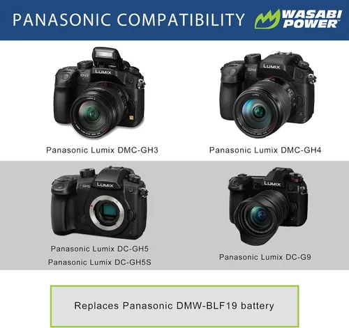 Vista 2 de Wasabi Power Batería para Panasonic DMW-BLF19 (paquete de 2)