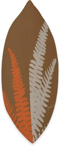 Vista 2 de Kupukupu Brown - Pala'ili Almohada de tiro 16x16, multicolor