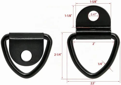 Vista 3 de 12 anclajes de amarre con anillo en V, 2 pulgadas de diámetro, acero Anclaje de amarre con anillo en V para remolque, carga, camión, almacén, barco