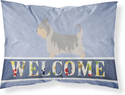 Vista 21 de Caroline's Treasures BB8334PILLOWCASE AIDI Atlas Mountain Dog - Funda de almohada estándar, color azul, ligera, súper suave, de fácil cuidado